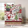 Christmas cartoon digital-printed polyester Bedroom velvet flannel cover blanket Fleece soft sofa cover blankets for beds