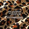 Damen Frühling und Sommer Einfache Mode Leopardenmuster Eis Seide Hoher Stretch Niedrige Taille Slips