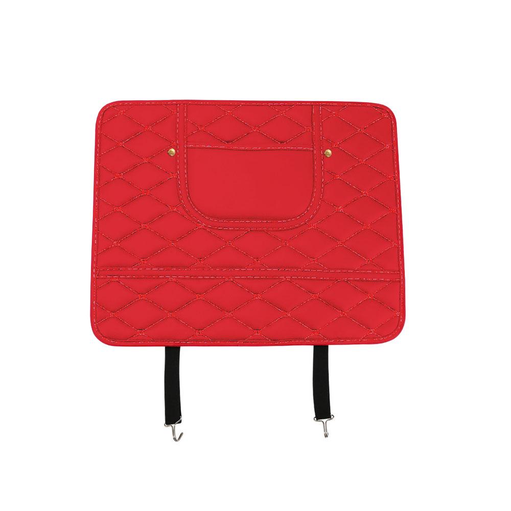 

Fit for Tesla Model 3 2016-2026 Premium Leather Seat Protector Mat Backseat Child Kick Guard красный