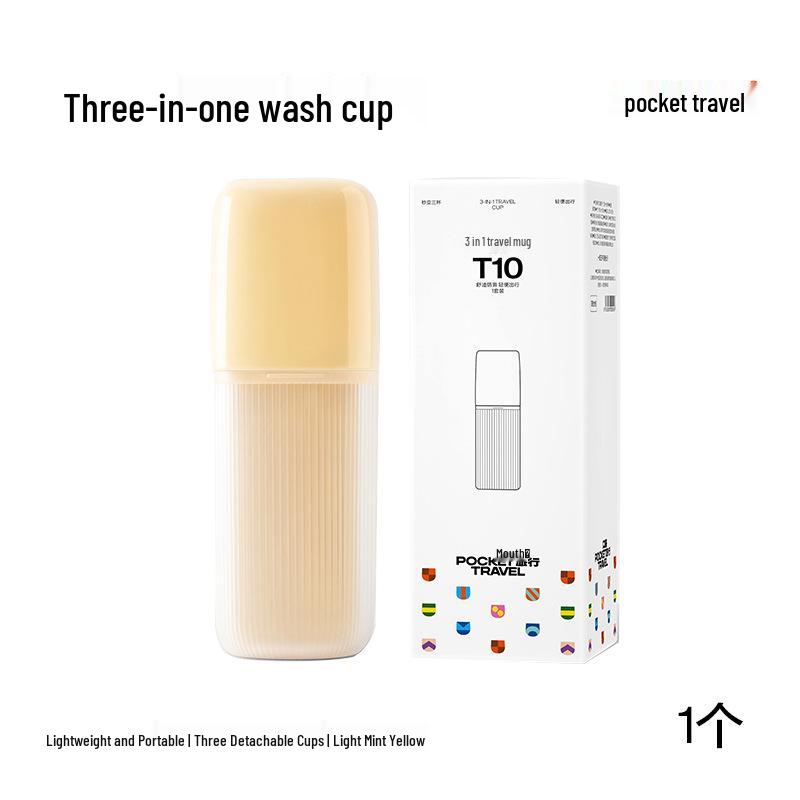 3-in-1 Portable Travel Mouthwash & Toothbrush Holder Set for Kids