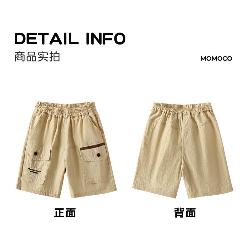Boys' Trendy Casual Workwear Style Loose Lightweight Five Quarter Pants