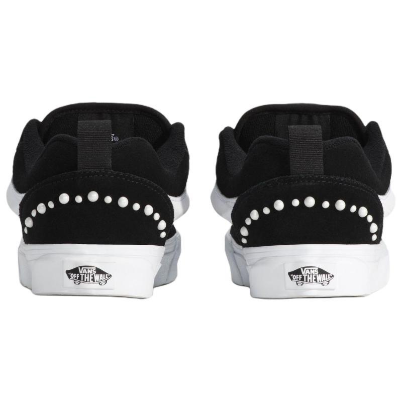 Vans Knu Skool Support Low top Skateboard Shoes Unisex Black White Sneakers VN000E9XBLA