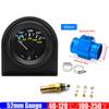 Medidor de Temperatura del Agua de 2" 52mm con Adaptador de Sensor 40-120℃ 100-250℉ Medidor de Temperatura del Agua para Coche de Carreras de Gasolina Automóvil 12V