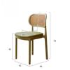 Stackable Outdoor Armrest Plastic Chair Breathable Rattan Backrest Balcony Leisure Stool for Home Garden
