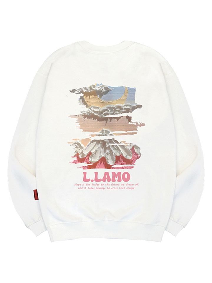 Ellamo Mountain Moon Sweatshirt Unisex Big Size S~4Xl (B Type)