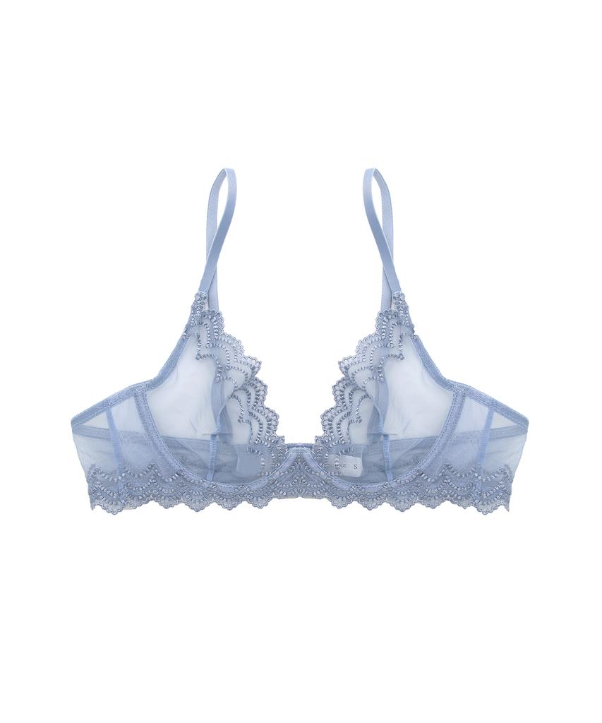 Abekeubu Valentina Low-Centered Bralette Bluebell