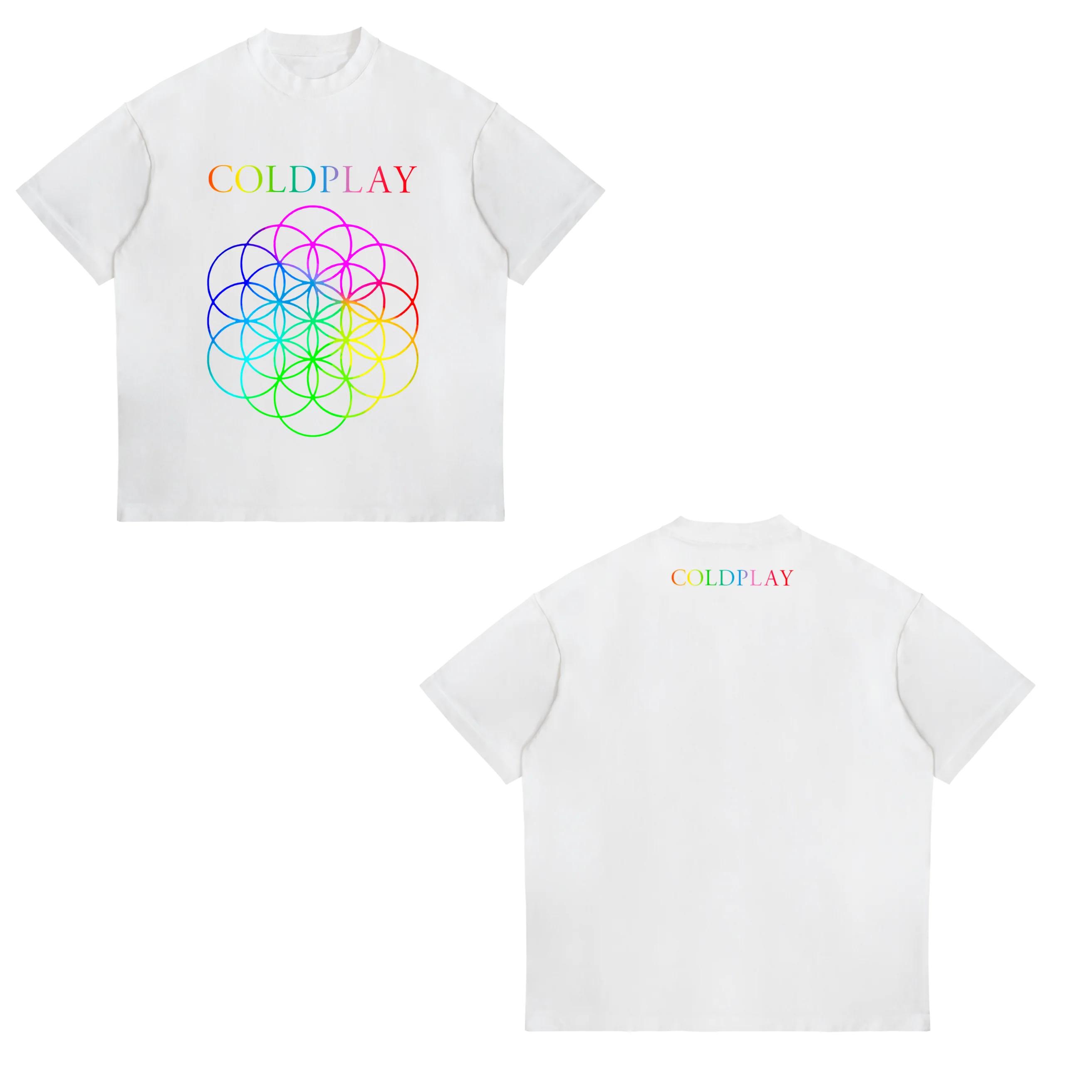 

Coldplay London Tour 2025 Tshirt Harajuku Oneck Casual Shirt Gift Unisex Women Unisex Summer Cotton Tee S