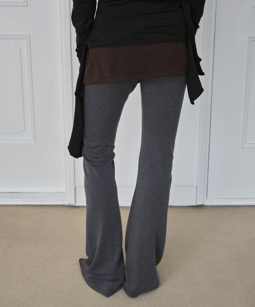 Simeteuligpeosenteu Basic Flare Leggings / Melange Gray