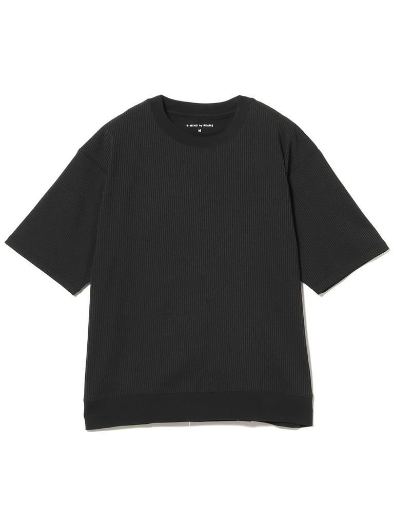 B:MING LIFE STORE by BEAMS Men's S/S Sweat Tech Thermal Crew Neck T-Shirt, Black, Size S