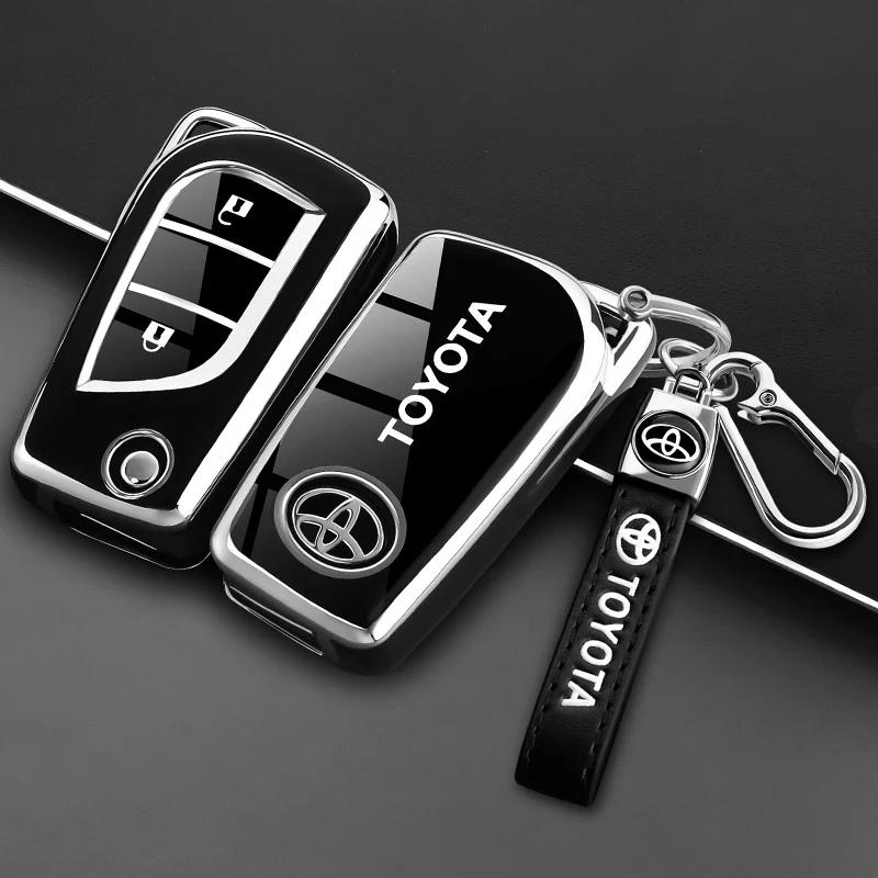 AOQ1 TPU Silicone Key cover case for Toyota Camry RAV4 Highlander Avalon C-HR Prius Corolla GT86
