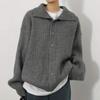 Navava Women Simple Daily Ribbed Long Sleeve Knit Cardigan Nk2689
