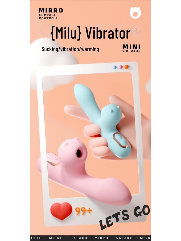 Galaku Milu Sucking Mini Vibrator for Female Massage