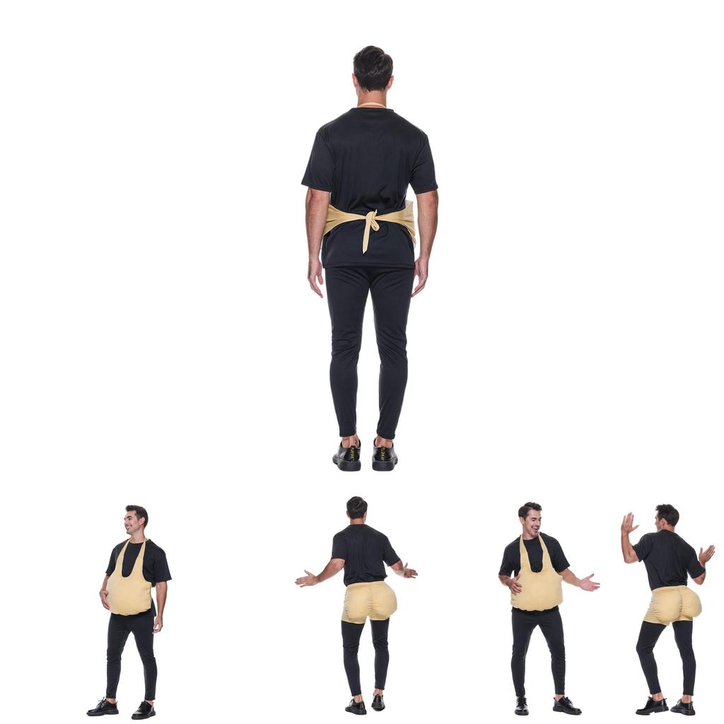 Weihnachts Schwangerschaftskostüm Falscher Bauch für Halloween Bühnenauftritt mit Polyesterstoff für Erwachsene