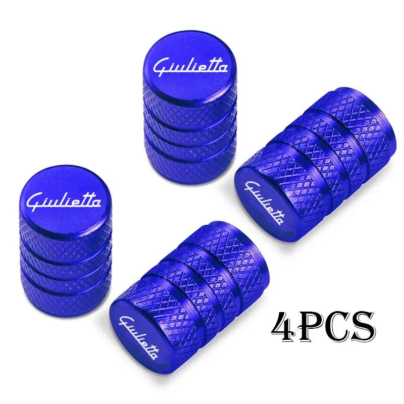 4pcs For Alfa Romeo Giulietta Accessories Car Wheel Tire Valve Caps Tyre Stem Covers Airdust Waterproof rfv233