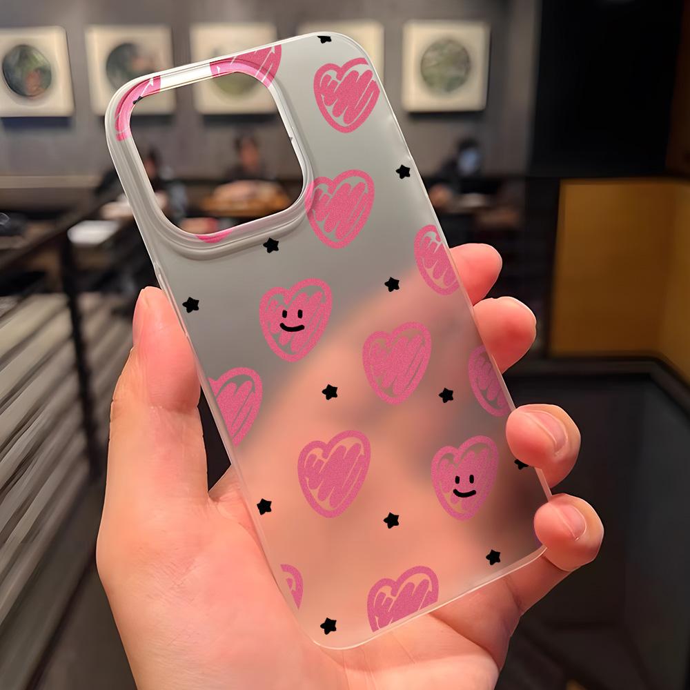 Huse pentru telefoane mobile pentru iPhone 11 13 15 Pro Max 12 14 Pro Max Husă iPhone 16 15 Plus 13 Pro 12 Textura mată Flori desenate pictate