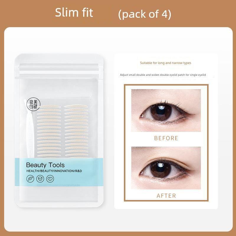 

Genuine M AYCREATE Extremely Fine Double Eyelid Stickers Women Seamless Nature Super Invisible Inner Double Big Eyes for Men and Women Beauty Slim Style (Pack of 4)