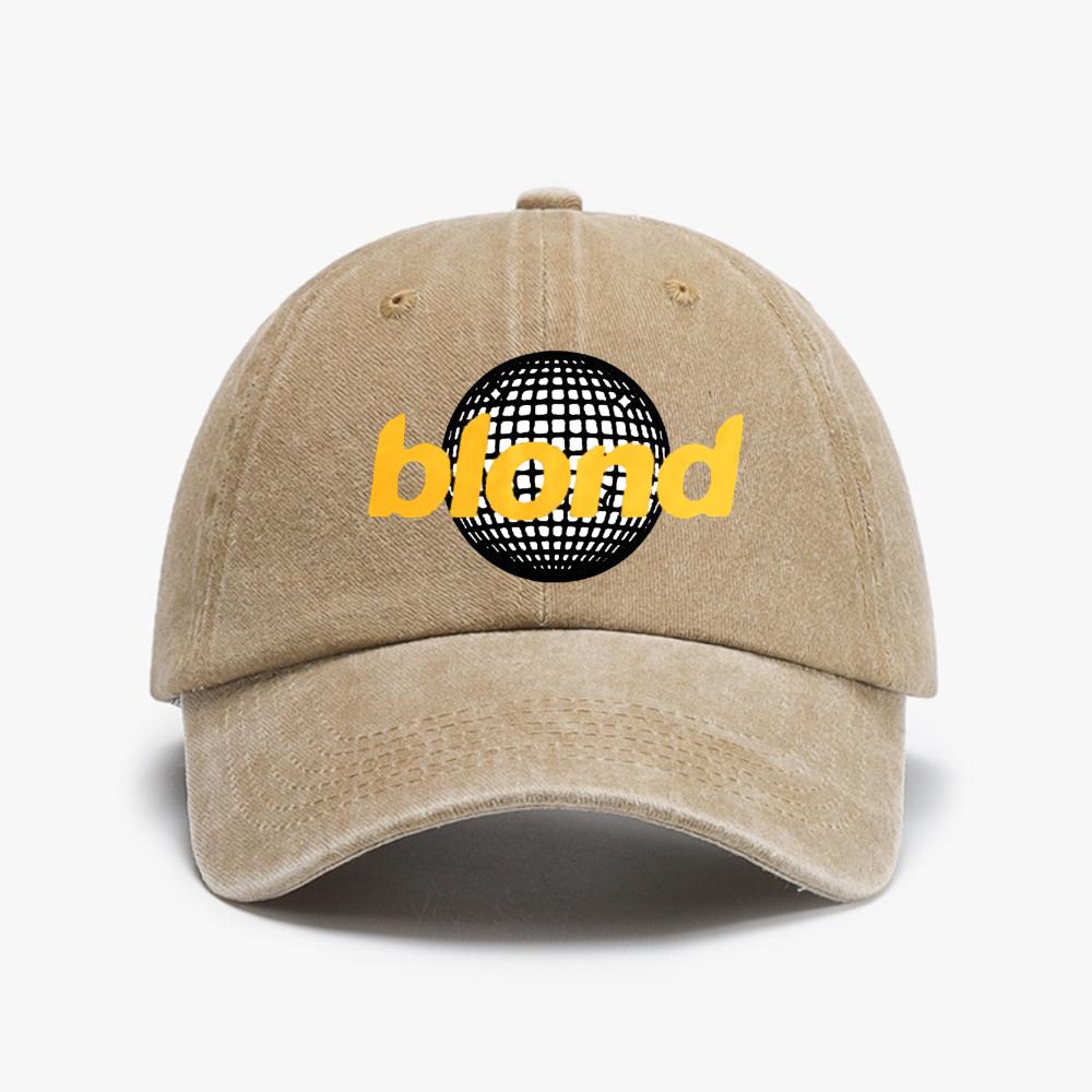 Blonde Open Ocean Baseball Cap Fashion Distressed Denim Frank Hip Hop Rapper Caps Unisex Style Outdoor Summer Washed Cowboy Hat