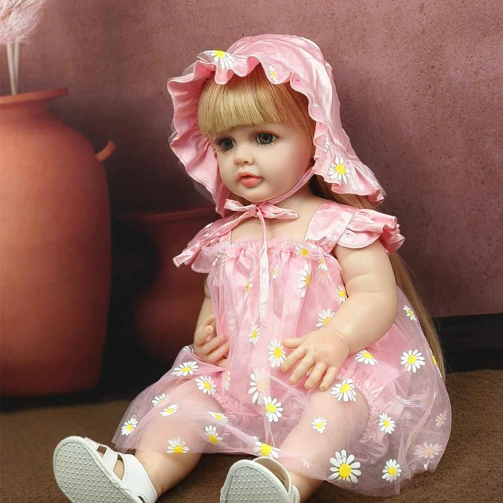 55 см игрушки для новорожденных девочек искусственные полностью клеевые куклы могут — фото 4