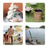 Camping Trash Can Foldable Garbage Bin with Zippered Lid Foldable Garbage Container for Campsites Outdoor Picnics BBQ