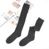 Herren Winter Kompressionsstrumpf Warm Knie Langbein Frottee Oberschenkelhoch Socken Baumwolle Verdicken Bedecken Wade Herrensocken Größe 38-45