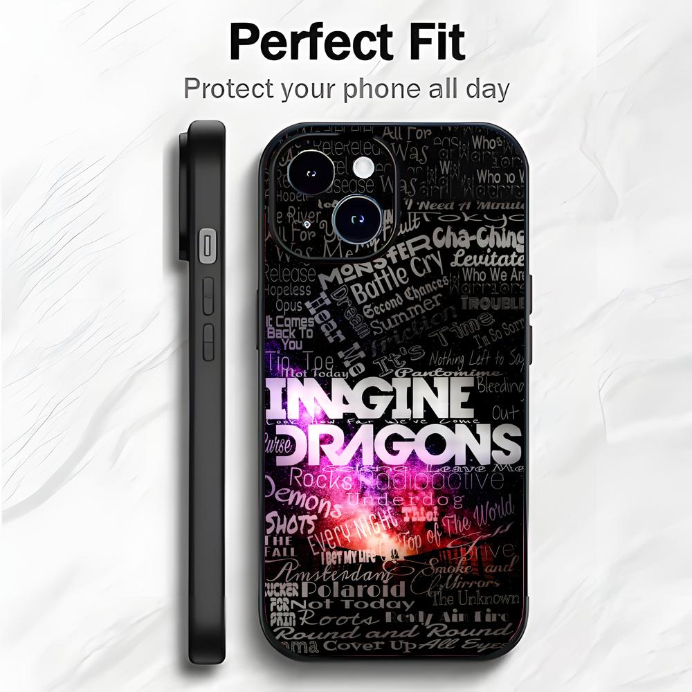 

Rock Band L-Imagine D-Dragons Phone Case Phone Case Soft Packaging Lightweight For iPhone17 16 15 14 13ProMax iphone17air