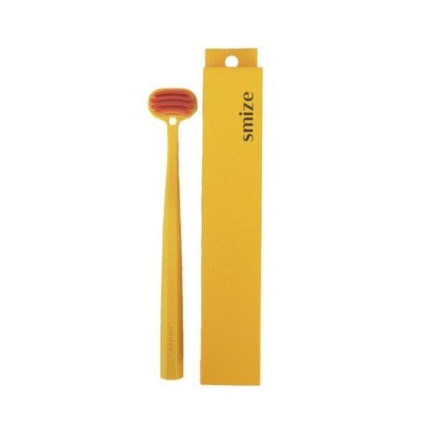 SMIZE Tongue Brush Tongue Cleaner Yellow Navy 1 pc