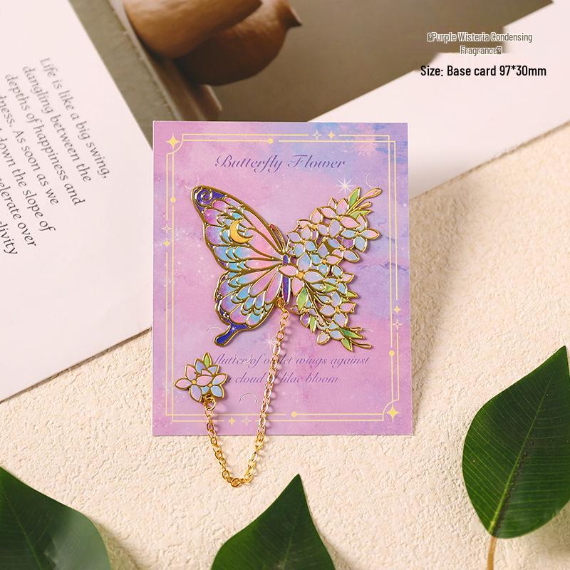 Exquisites Retro Schmetterling Metalllesezeichen - Elegante literarische Seitenklemme, Perfektes Abschlussgeschenk für Studenten