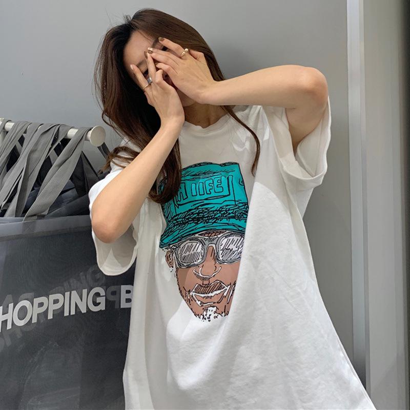Retro European & American Women's Short Sleeve T-shirt, 2022 Korean Style Loose Fit, Hip Hop Harajuku Trend.