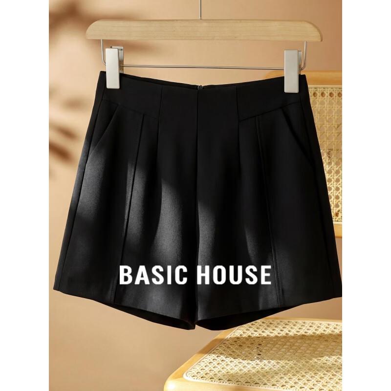 Basic House Women s High-Waisted Wide-Leg Shorts XL