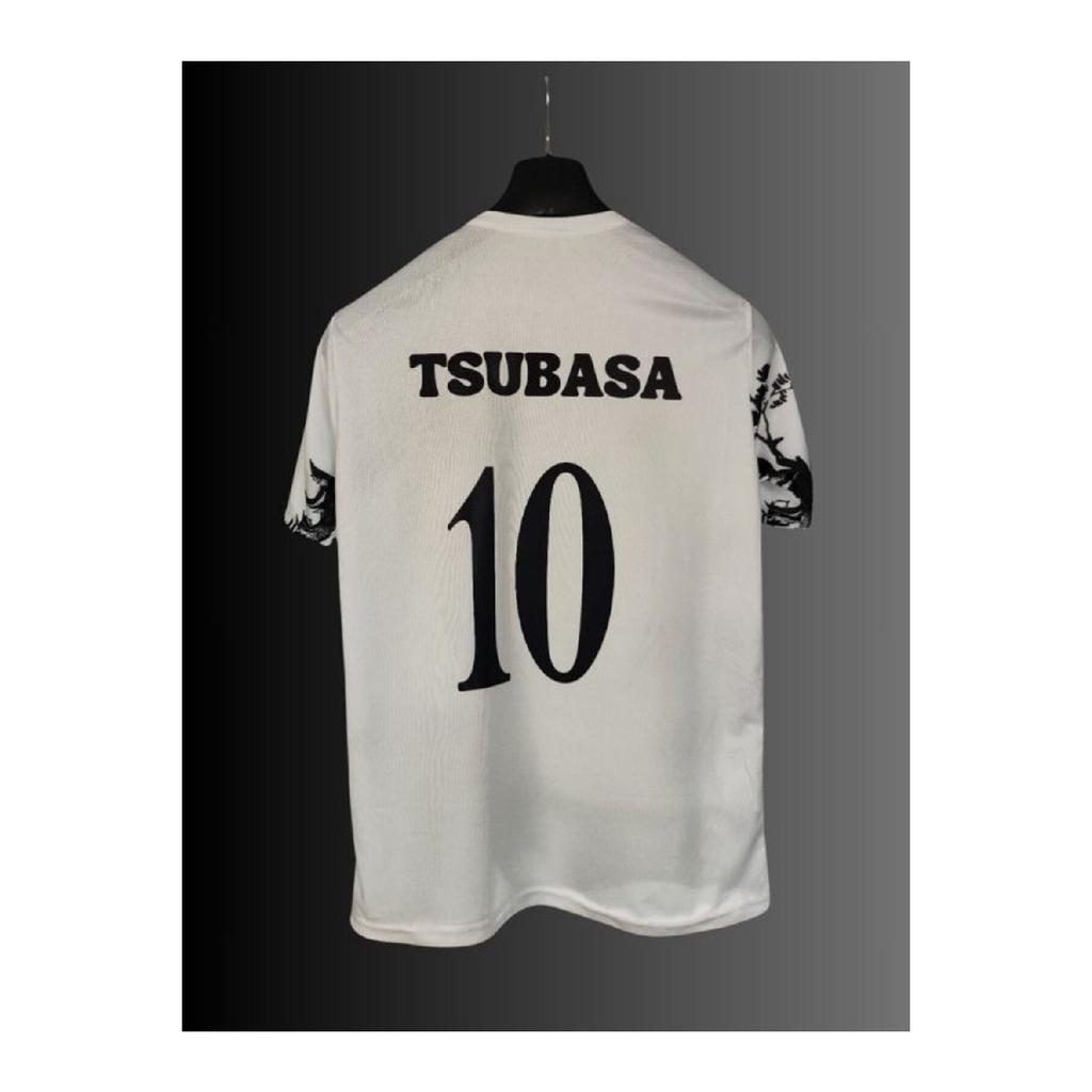 Japan Tsubasa Special Design White Nostalgia Adult Football Jersey