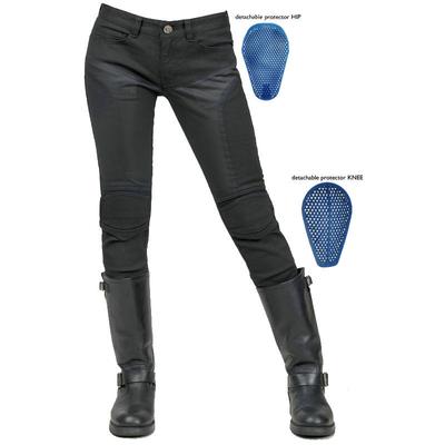 Motorcycle Jeans+Racing Fit Mesh Breathable Motorcycle Riding Pants+Silicone Knee Guards Adjustable Up And Down