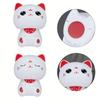 Happiness And Auspiciousness Car Ornament Cute Cat Solar Powered