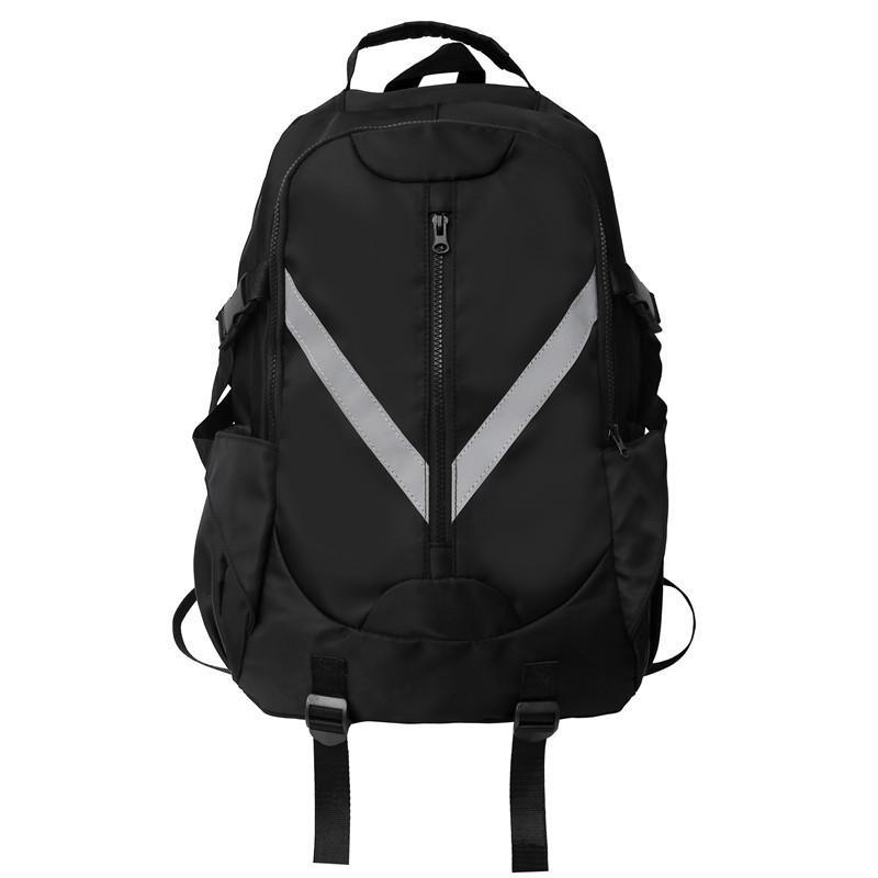 Korean Style Reflective Stripe Backpack: Large Capacity for Junior & Senior High Students