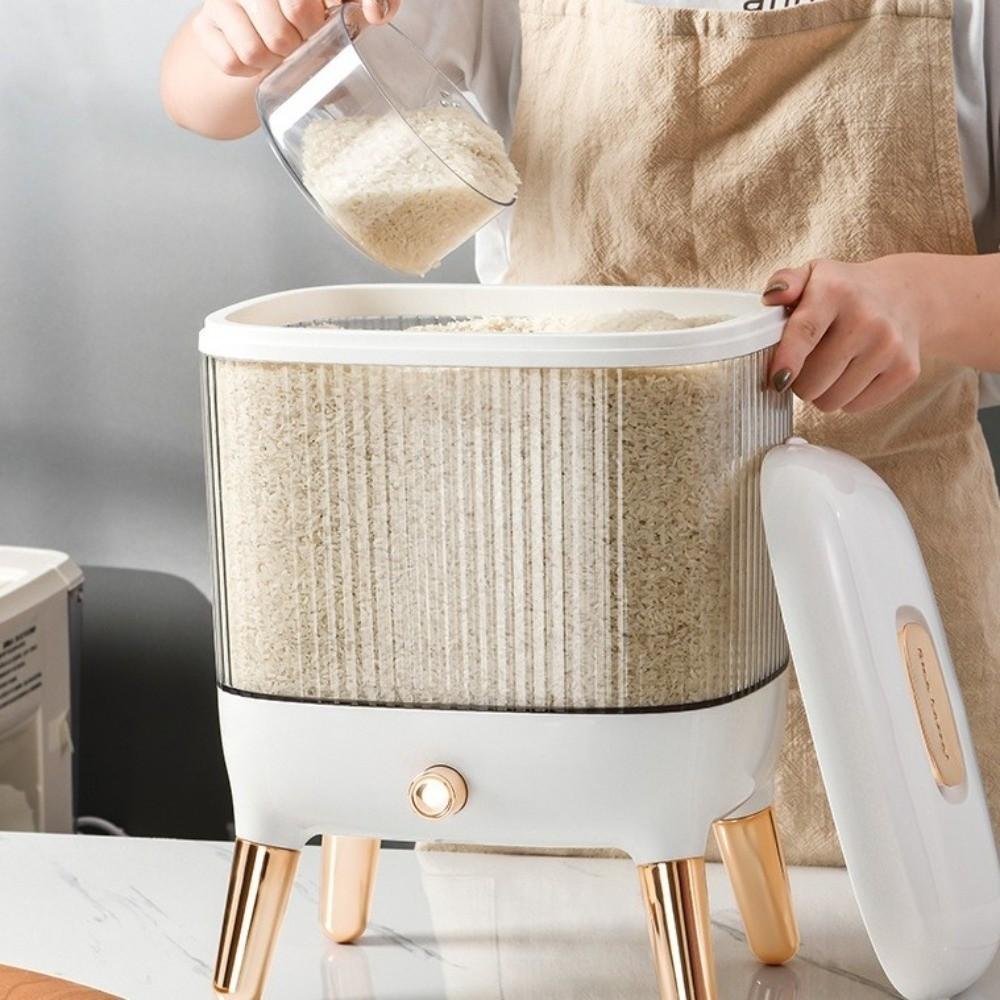 Press Type Rice Storage Container Thickened Dry Food Storage Box  Food Preservation