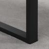 Rectangular Coffee Table Industrial Style Living Room Table Metal Legs And Wood Effect Top 100 X 60 X 50 Cm