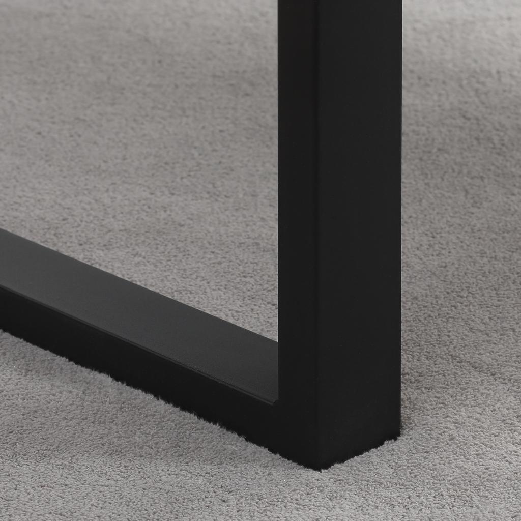 Rectangular Coffee Table Industrial Style Living Room Table Metal Legs And Wood Effect Top 100 X 60 X 50 Cm