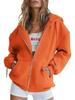 Felpa con zip metallica unisex transfrontaliera - Colore tinta unita, Giacca Autunno/Inverno