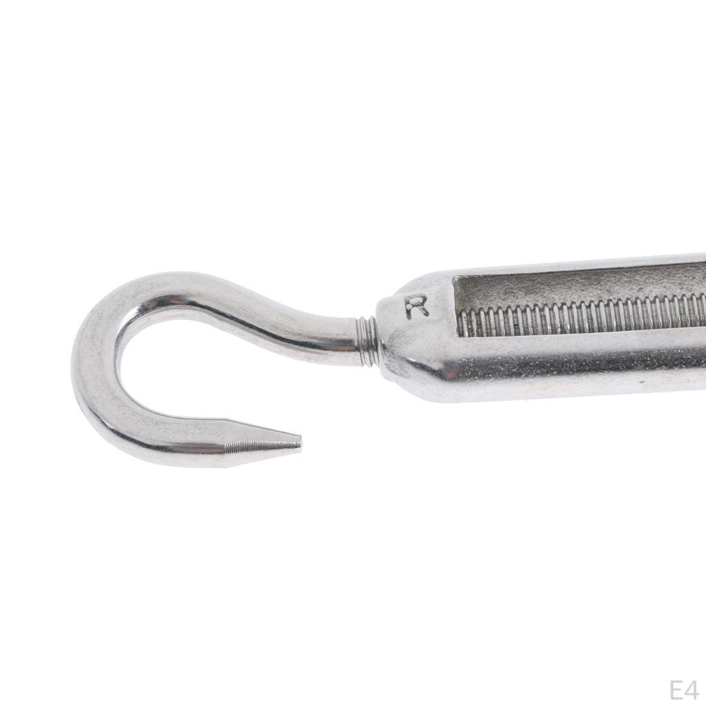 /M5/M6/M8 Stainless Steel 304 Hook & Turnbuckle, 4 Sizes Available