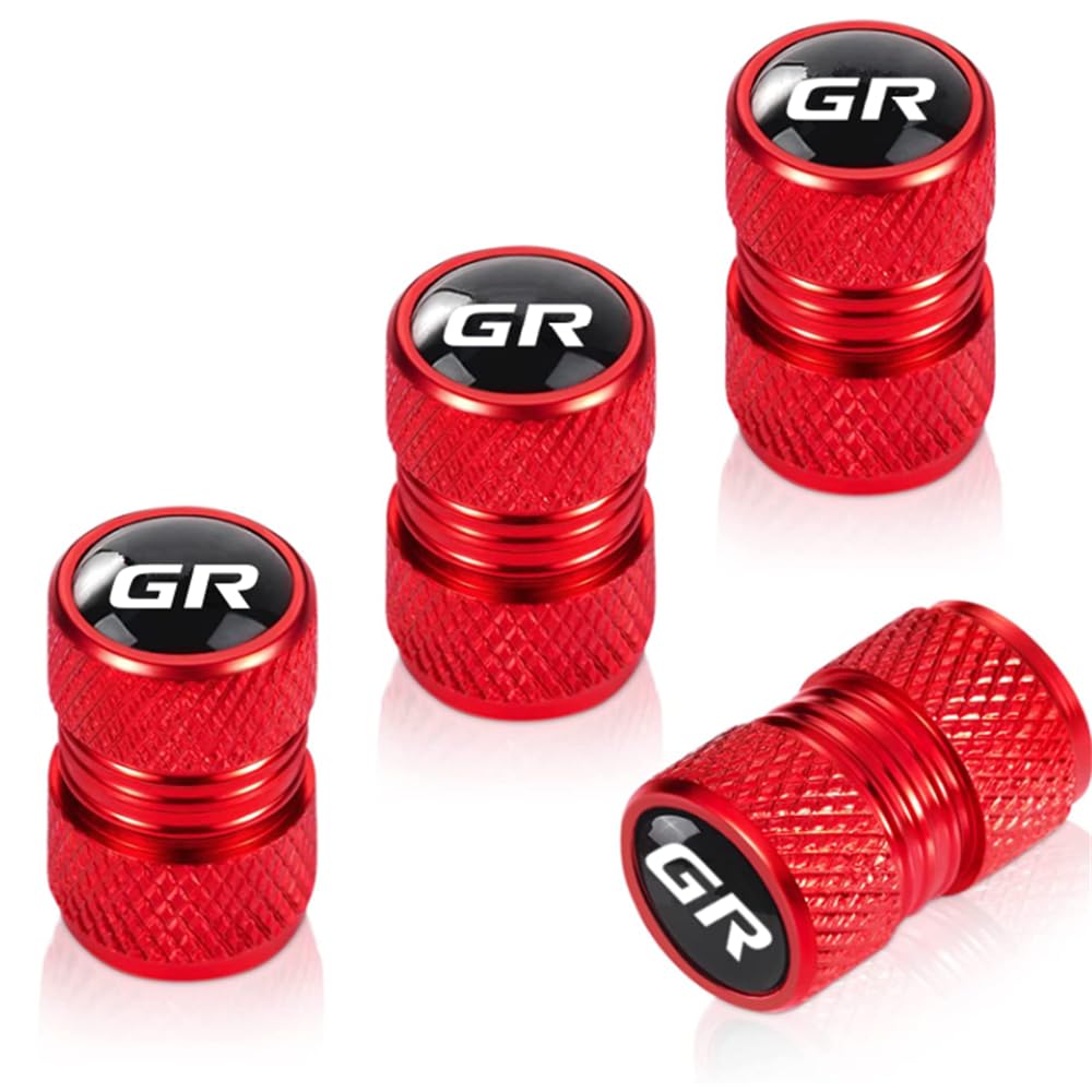 

Колпачок вентиля шины CAI, Колпачок штока вентиля, Алюминиевый сплав, Пылезащитный колпачок для GR красный