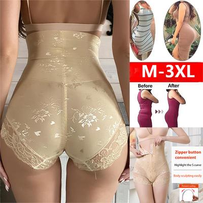 Women High Waist Trainer Body Zip Shaper Panties Tummy Belly Control Slimming Control Shapewear Girdle Underwear Waist Trainer