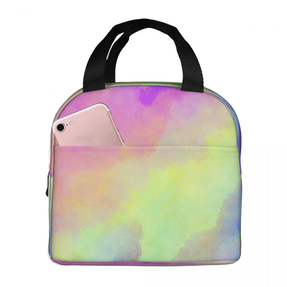 Blunt Color Mist Watercolor Insulated Lunch Bag for Kids School Cooler Thermal Food Box Tote Leakproof Lunch Boxes Container One Size