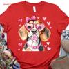 Beagle Valentine T Shirt Dog Gift Mom Valentines Day Happy Vintage Designer Clothes Comfortable Soft Stylish