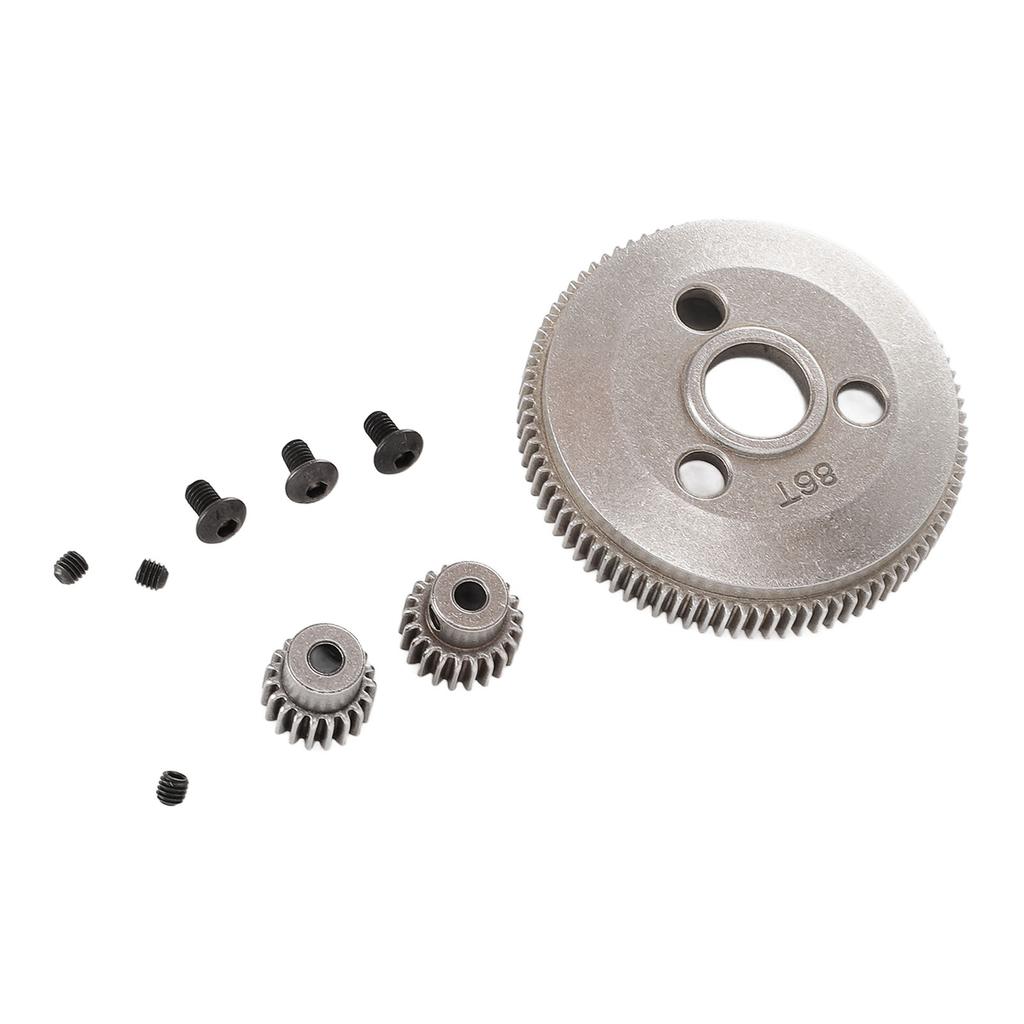 86T Spur Gear With 19T 21T Pinion Gear Replace 4686 48P Hardened Steel Spur Gear for Slash 110 2WD