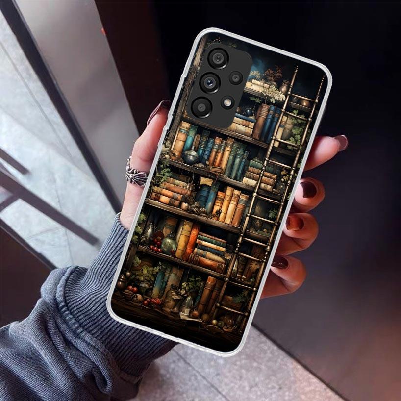 Read Books illustration Reading Phone Case For Samsung Galaxy A17 A16 A15 A14 A13 A57 A56 A55 A54 A53 A37 A36 A35 A34 A33 A26 A2