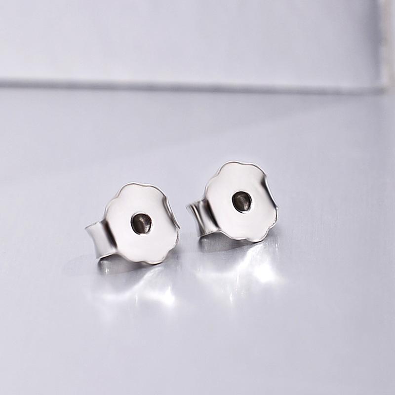 Platinum Butterfly Earrings Blocked Back Cap Buckle Anti-allergic Jewelry Metal Accessories Earplugs Anti-allergic