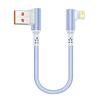 Factory Short USB Type-C Cable 5A Fast Charging 90 Degree Elbow Braided Portable Data Cable for iPhone