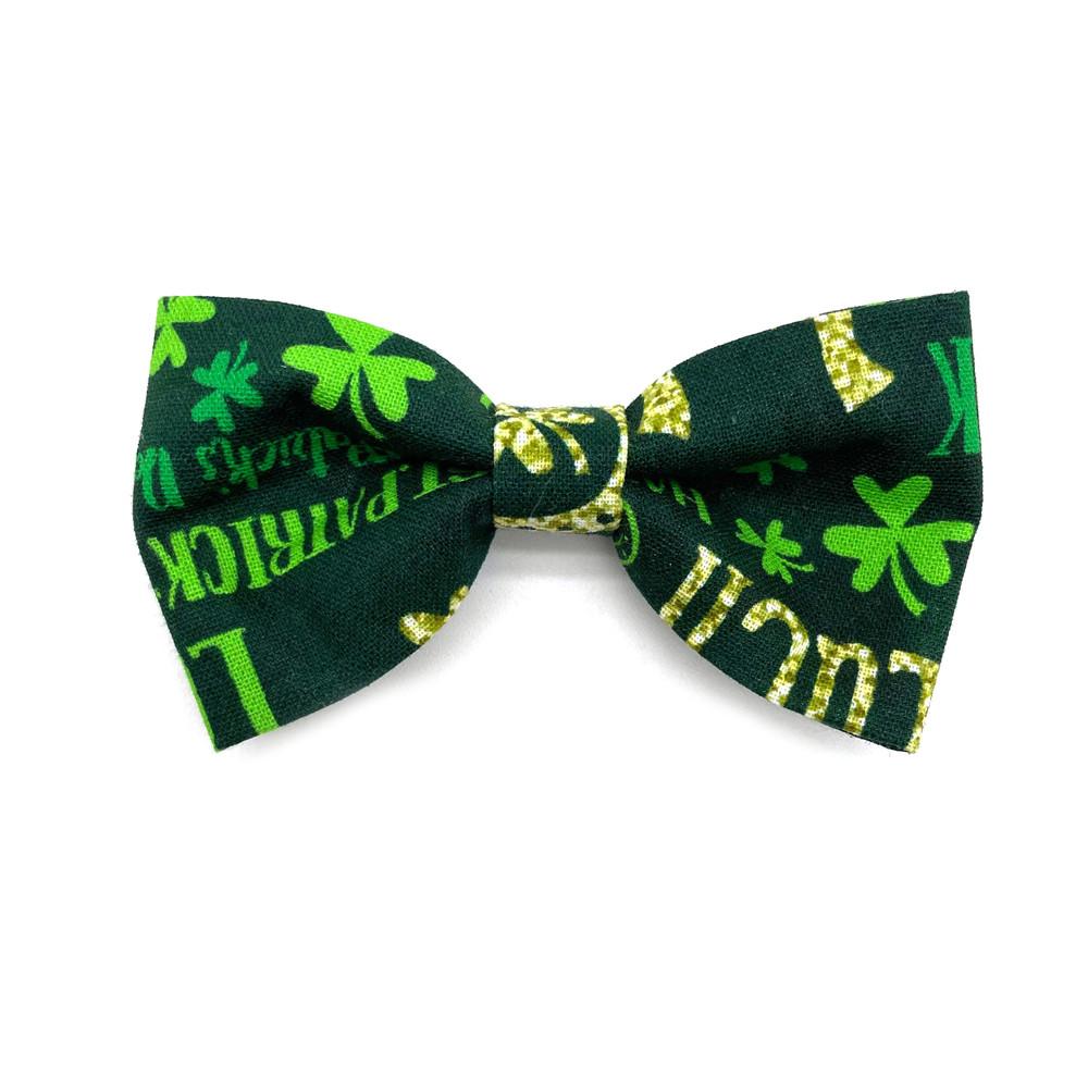 50/100pcs ST Patrick's Day Dog Bows Removable Dog Collar Pet Dog Green Bow Tie Dog  Accessories Pet Supplies Small Dog Bowties