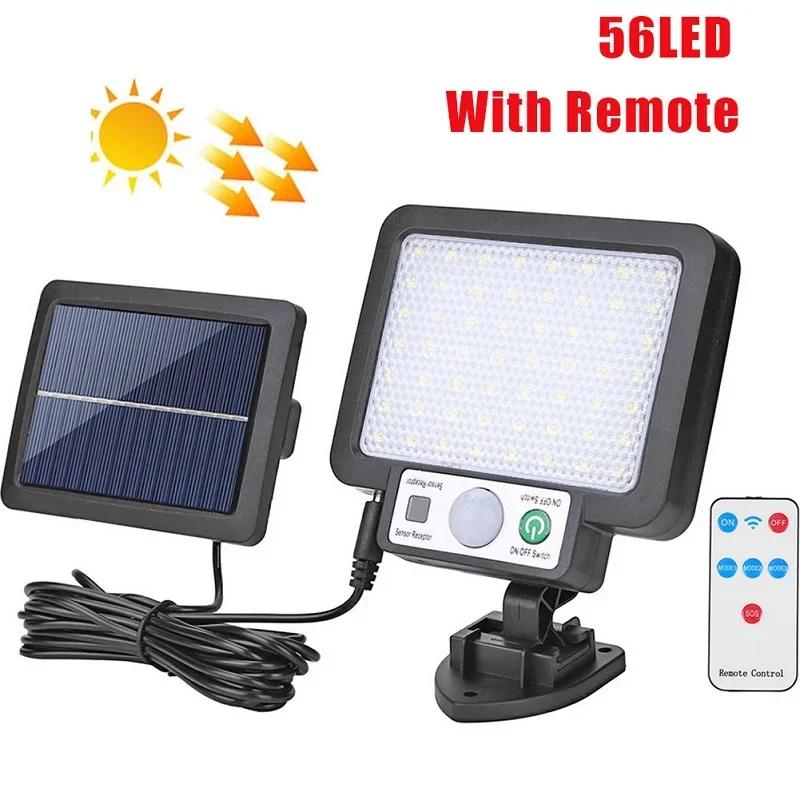 Outdoor LED Solar Wall Light Waterproof PIR Motion Sensor Garden Street Lamp Solar Panel Wall Lamp Decorative Light
