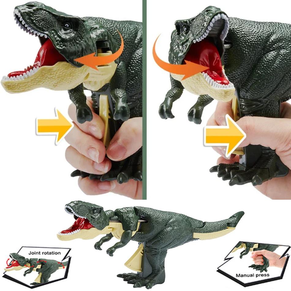 Dinozaur ZaZaZa Zabawka Dzieci Kreatywna Bez Baterii Teleskopowa Huśtawka Sprężynowa Dinozaury Zabawki Fidget Prezenty Świąteczne dla Dzieci