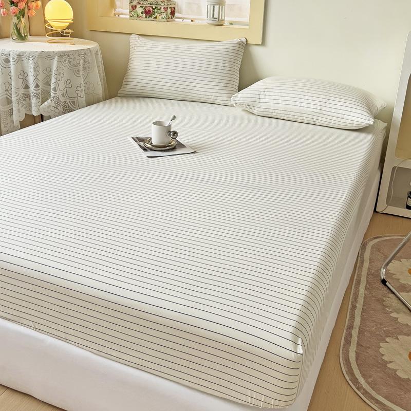 

Простыня в полоску с резинками, нескользящий регулируемый наматрасник для двуспальной кровати размера «king-size», 90x200, 150x200, 180x200 1pcs 90x200cm